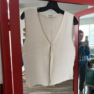 Rumored Cream Knit Vest